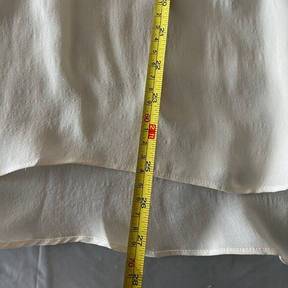 Artelier Ivory Silk Blouse Sz P - Picture 4 of 8